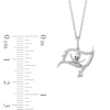 Thumbnail Image 1 of True Fans Tampa Bay Buccaneers 1/10 CT. T.W. Diamond Logo Necklace in Sterling Silver