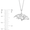 Thumbnail Image 2 of True Fans Baltimore Ravens 1/10 CT. T.W. Diamond Logo Necklace in Sterling Silver