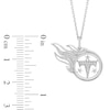 Thumbnail Image 1 of True Fans Tennessee Titans 1/10 CT. T.W. Diamond Logo Necklace in Sterling Silver