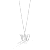 Thumbnail Image 1 of True Fans Washington Commanders 1/10 CT. T.W. Diamond Logo Necklace in Sterling Silver
