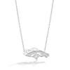 Thumbnail Image 0 of True Fans Denver Broncos 1/10 CT. T.W. Diamond Logo Necklace in Sterling Silver