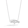 Thumbnail Image 1 of True Fans Denver Broncos 1/10 CT. T.W. Diamond Logo Necklace in Sterling Silver