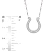 Thumbnail Image 1 of True Fans Indianapolis Colts 1/10 CT. T.W. Diamond Logo Necklace in Sterling Silver