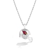True Fans Arizona Cardinals 1/20 CT. T.W. Diamond Helmet Necklace in Sterling Silver