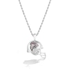 True Fans Atlanta Falcons 1/20 CT. T.W. Diamond Helmet Necklace in Sterling Silver