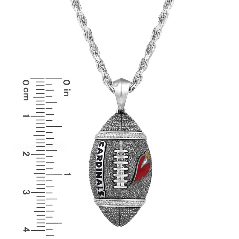 True Fans Arizona Cardinals 1/20 CT. T.W. Diamond Vertical Football