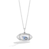 True Fans Tennessee Titans Diamond Accent Football Necklace in Sterling Silver