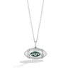 True Fans New York Jets Diamond Accent Football Necklace in Sterling Silver