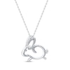 Thumbnail Image 3 of Round-Cut Diamond Year of the Rabbit Necklace 1/5 ct tw Sterling Silver 18”