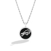 True Fans Buffalo Bills Onyx Disc Necklace in Sterling Silver