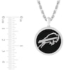 True Fans Buffalo Bills Onyx Disc Necklace in Sterling Silver