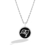 True Fans Tampa Bay Buccaneers Onyx Disc Necklace in Sterling Silver