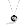 True Fans Tennessee Titans Onyx Disc Necklace in Sterling Silver