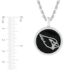 True Fans Arizona Cardinals Onyx Disc Necklace in Sterling Silver
