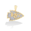 Thumbnail Image 0 of True Fans Kansas City Chiefs 1/4 CT. T.W. Diamond Logo Charm in 10K Gold