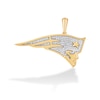 Thumbnail Image 0 of True Fans New England Patriots 1/4 CT. T.W. Diamond Logo Charm in 10K Gold