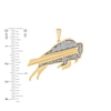 Thumbnail Image 1 of True Fans Buffalo Bills 1/4 CT. T.W. Diamond Logo Charm in 10K Gold