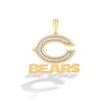 Thumbnail Image 1 of True Fans Chicago Bears 1/4 CT. T.W. Diamond Logo Charm in 10K Gold