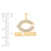 Thumbnail Image 2 of True Fans Chicago Bears 1/4 CT. T.W. Diamond Logo Charm in 10K Gold