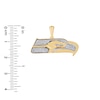 Thumbnail Image 2 of True Fans Seattle Seahawks 1/4 CT. T.W. Diamond Logo Charm in 10K Gold