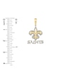 True Fans New Orleans Saints 1/4 CT. T.W. Diamond Logo Charm in 10K Gold