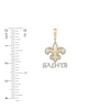 Thumbnail Image 2 of True Fans New Orleans Saints 1/4 CT. T.W. Diamond Logo Charm in 10K Gold