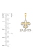 Thumbnail Image 1 of True Fans New Orleans Saints 1/4 CT. T.W. Diamond Logo Charm in 10K Gold