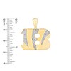 Thumbnail Image 2 of True Fans Cincinnati Bengals 1/4 CT. T.W. Diamond Logo Charm in 10K Gold