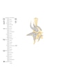 Thumbnail Image 1 of True Fans Minnesota Vikings 1/4 CT. T.W. Diamond Logo Charm in 10K Gold