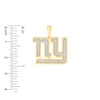 Thumbnail Image 1 of True Fans New York Giants 1/4 CT. T.W. Diamond Logo Charm in 10K Gold