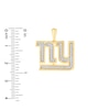 Thumbnail Image 2 of True Fans New York Giants 1/4 CT. T.W. Diamond Logo Charm in 10K Gold