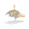 Thumbnail Image 0 of True Fans Baltimore Ravens 1/4 CT. T.W. Diamond Logo Charm in 10K Gold