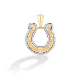 True Fans Indianapolis Colts 1/4 CT. T.W. Diamond Logo Charm in 10K Gold