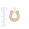 True Fans Indianapolis Colts 1/4 CT. T.W. Diamond Logo Charm in 10K Gold