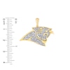 Thumbnail Image 2 of True Fans Carolina Panthers 1/4 CT. T.W. Diamond Logo Charm in 10K Gold