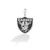 Thumbnail Image 1 of True Fans Las Vegas Raiders 1/4 CT. T.W. Diamond Logo Charm in 10K White Gold