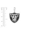 Thumbnail Image 2 of True Fans Las Vegas Raiders 1/4 CT. T.W. Diamond Logo Charm in 10K White Gold