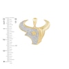 Thumbnail Image 2 of True Fans Houston Texans 1/4 CT. T.W. Diamond Logo Charm in 10K Gold