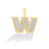 True Fans Washington Commanders 1/4 CT. T.W. Diamond Logo Charm in 10K Gold