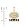 Thumbnail Image 1 of True Fans Green Bay Packers 1/4 CT. T.W. Diamond Logo Charm in 10K Gold