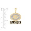 Thumbnail Image 2 of True Fans Green Bay Packers 1/4 CT. T.W. Diamond Logo Charm in 10K Gold