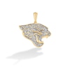 Thumbnail Image 0 of True Fans Jacksonville Jaguars 1/4 CT. T.W. Diamond Logo Charm in 10K Gold