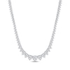 Thumbnail Image 0 of Lab-Created Diamonds by KAY Round-Cut Graduated Riviera Necklace 6 ct tw 14K White Gold 16”