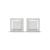 Thumbnail Image 2 of Men's Multi-Diamond Square Curved Stud Earrings 1/2 ct tw 10K White Gold