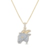Thumbnail Image 1 of Men's Goat Necklace 1-7/8 ct tw 10K Yellow Gold 22&quot;