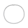 Thumbnail Image 1 of Marquise & Round-Cut Diamond Flower Necklace 11-5/8 ct tw 14K White Gold 18"