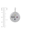 Thumbnail Image 2 of True Fans Pittsburgh Steelers 1/4 CT. T.W. Diamond Logo Charm in 10K White Gold