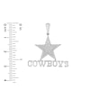 Thumbnail Image 1 of True Fans Dallas Cowboys 1/4 CT. T.W. Diamond Logo Charm in 10K White Gold