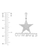 Thumbnail Image 2 of True Fans Dallas Cowboys 1/4 CT. T.W. Diamond Logo Charm in 10K White Gold