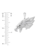 Thumbnail Image 2 of True Fans Philadelphia Eagles 1/4 CT. T.W. Diamond Logo Charm in 10K White Gold